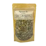 Herbal Detox Tea Packet Featuring Calendula, Ginger, Peppermint, and Fennel for Gut Wellness.